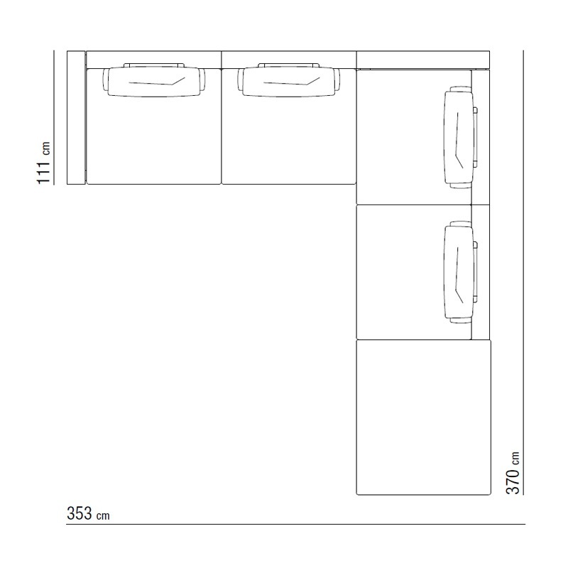 Flexform FREEPORT Sofa Kombination XD - gerne auf Anfrage
