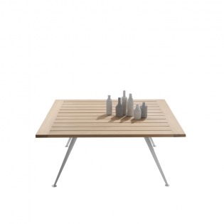 ZEFIRO OUTDOOR Tisch, Holz, quadratisch