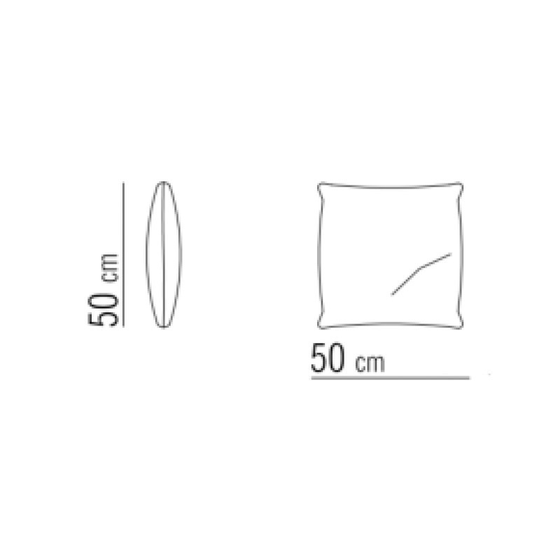 Flexform MILOS OUTDOOR Dekokissen - 50 x 50 cm