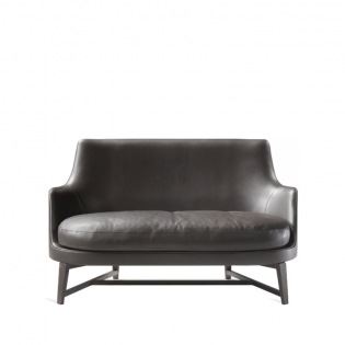 Flexform GUSCIO Sofa 128x80 cm, Holzgestell