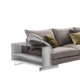 Flexform LIGHTPIECE Regalarmlehne 122 cm, Metall