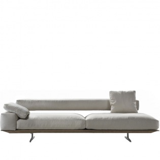 Flexform WING Chaiselongue, schmale Armlehne