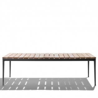 Flexform PICO OUTDOOR Holztisch, Höhe 68 cm