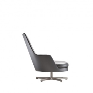 Flexform GUSCIOALTO Drehsessel Mittelfuß Metallgestell